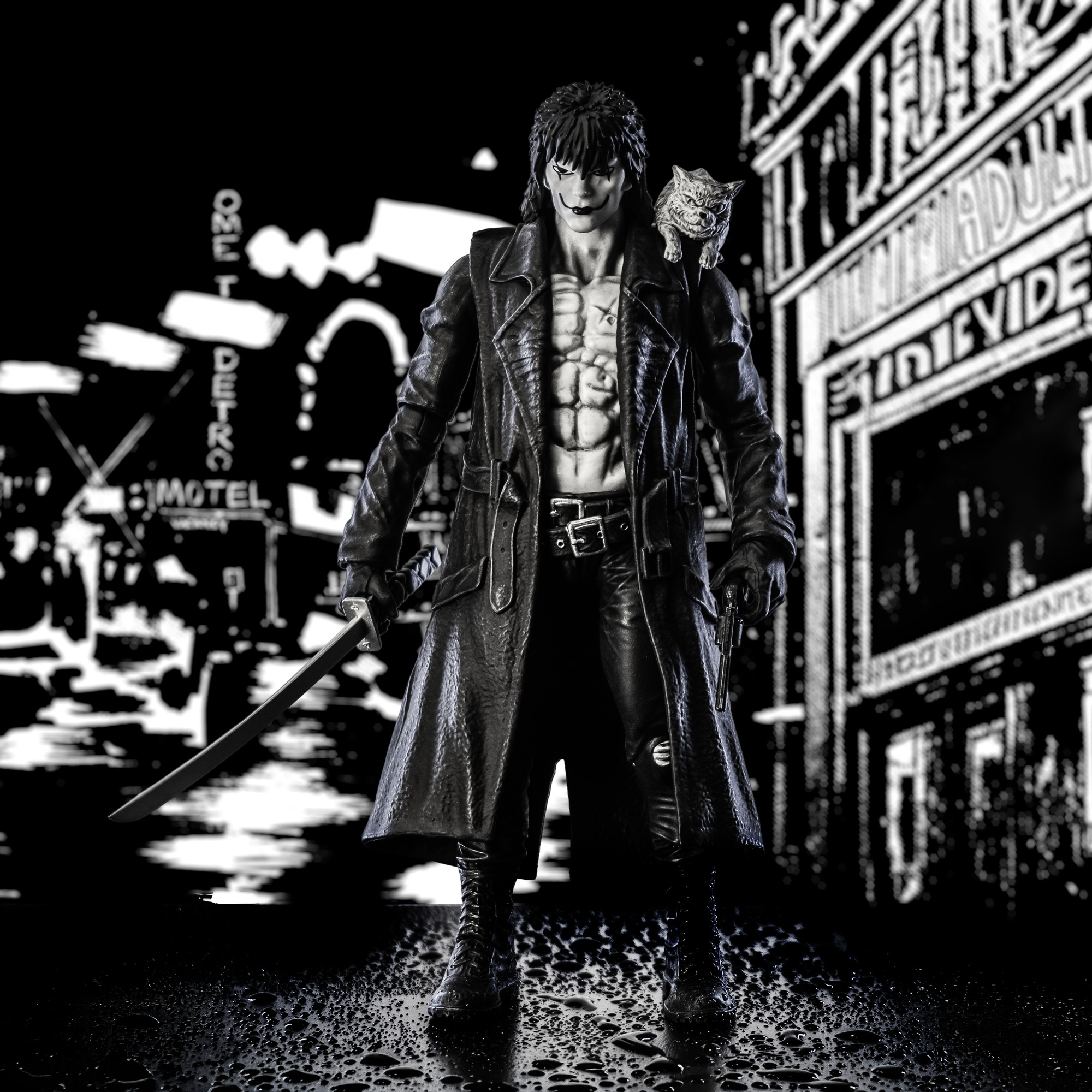 Trick or Treat Studios The Crow James O'Barr Scream Greats 8" Figure
